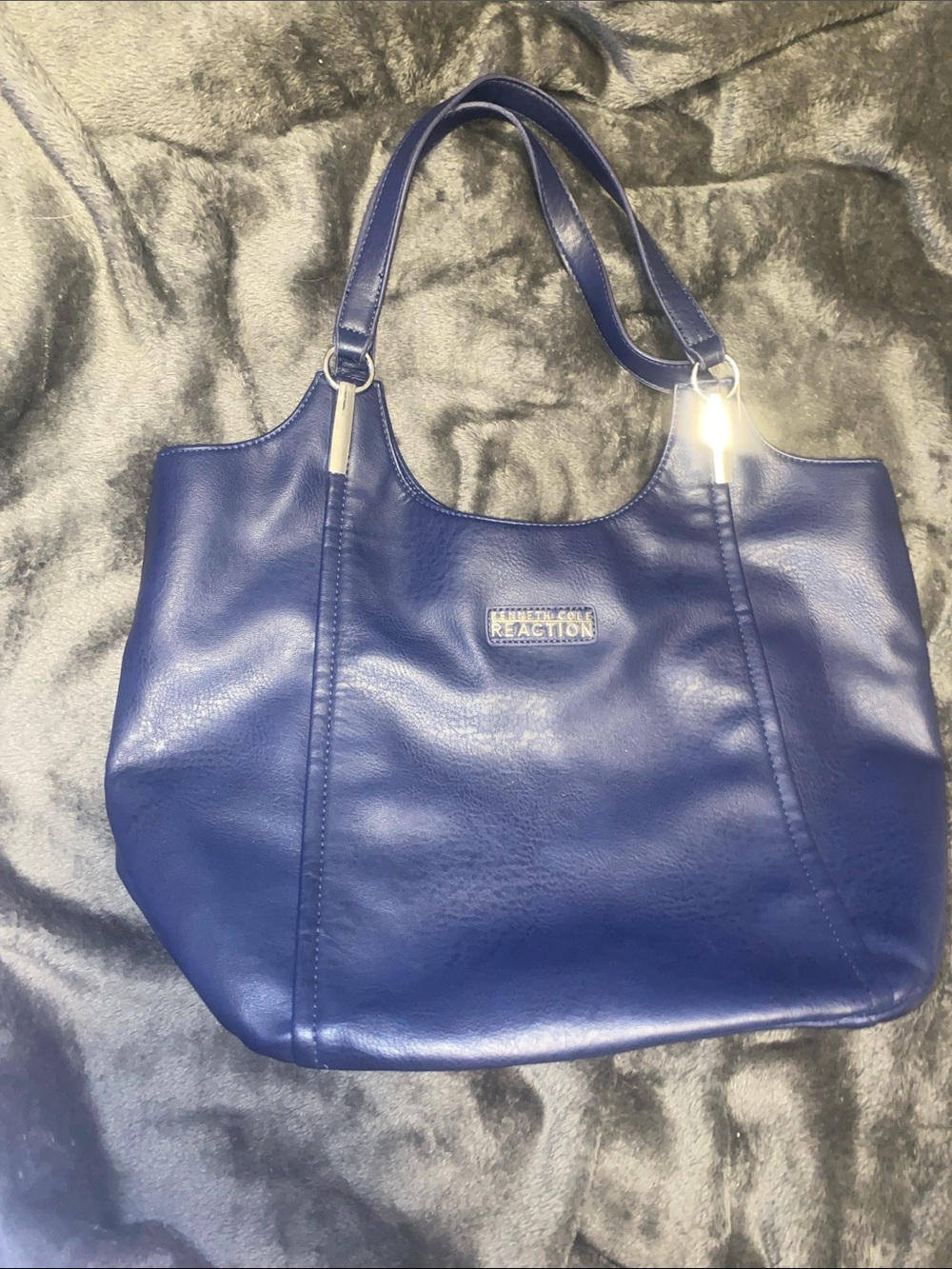 Kenneth Cole Reaction Royal Blue Shoulder Tote